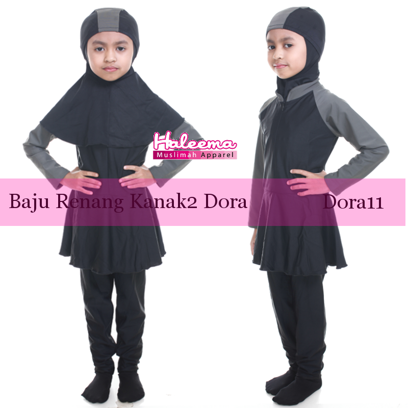 Dora11 Baju Renang Muslimah Kanak Kanak  Haleema Swimwear