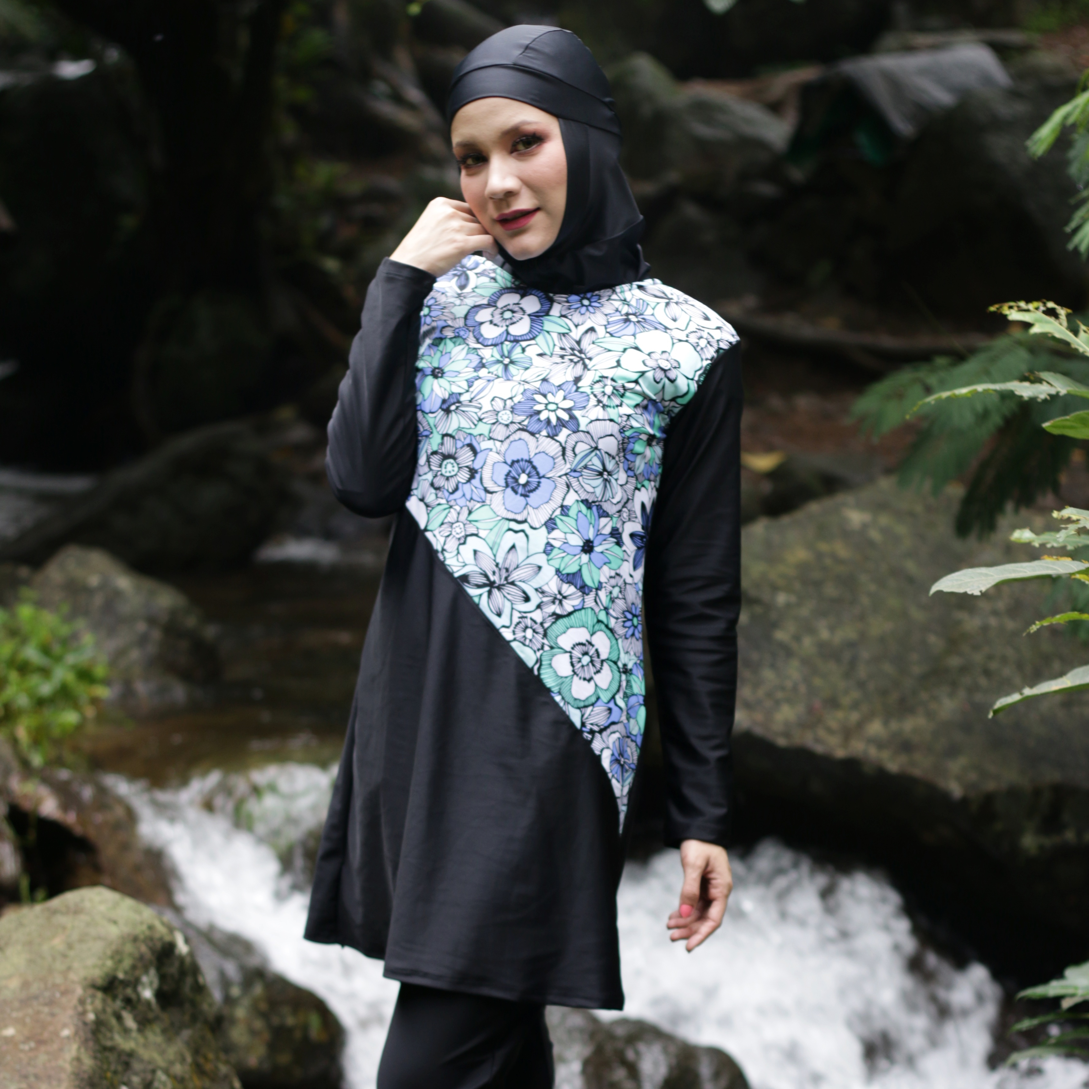 LYN13B S Baju Renang  Muslimah  Liyana Haleema Swimwear