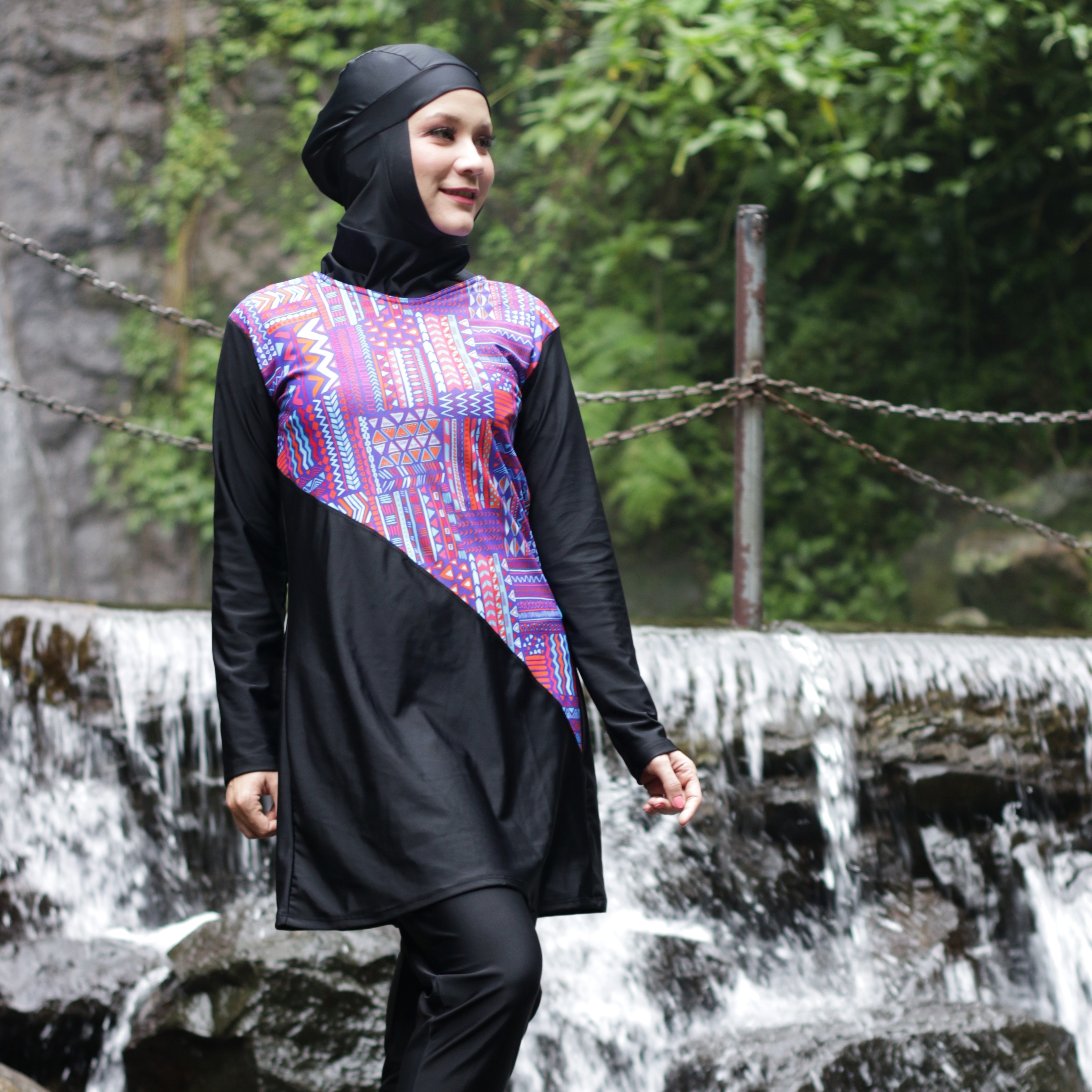 LYN14B S Baju Renang  Muslimah  Liyana Haleema Swimwear