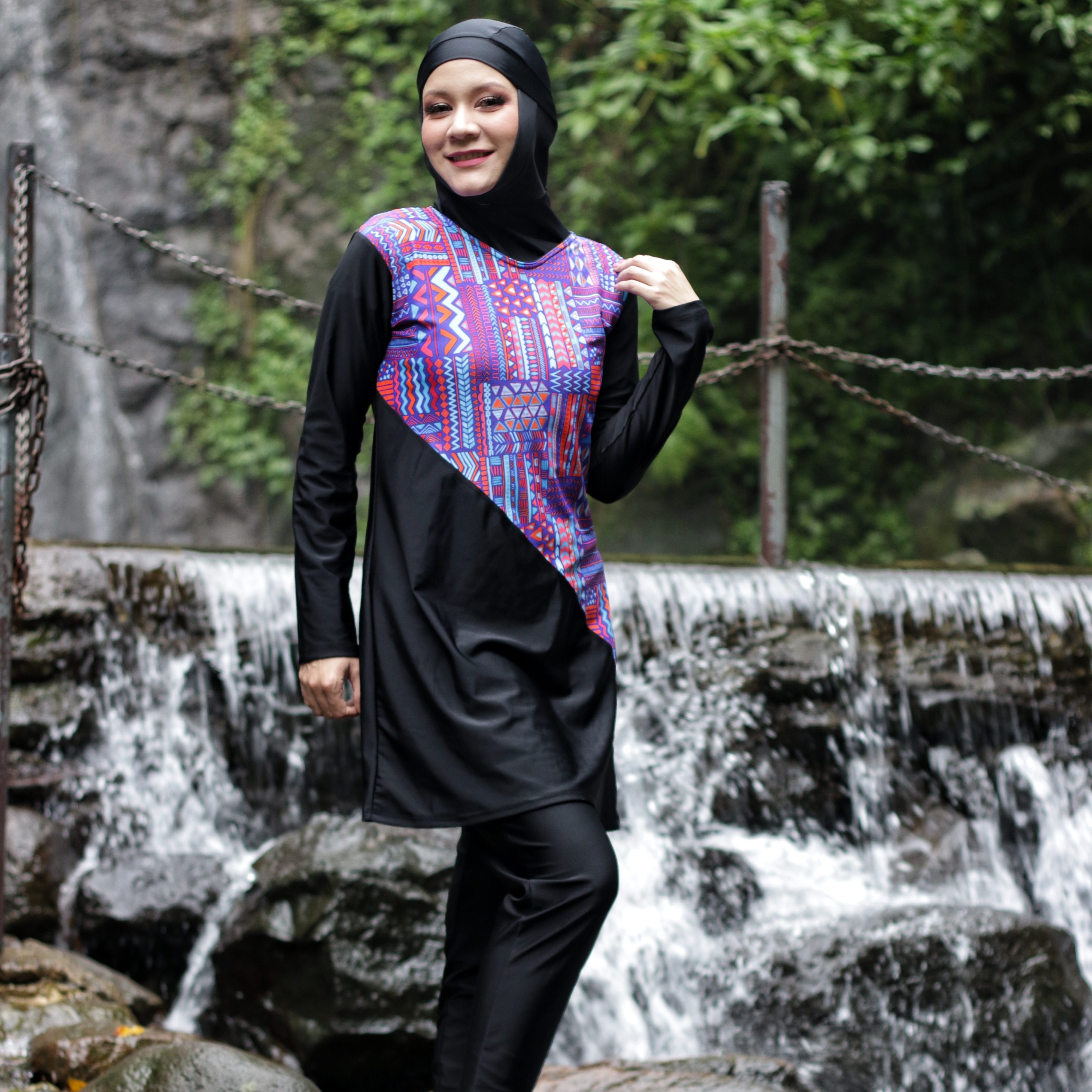 LYN14B S Baju Renang  Muslimah  Liyana Haleema Swimwear