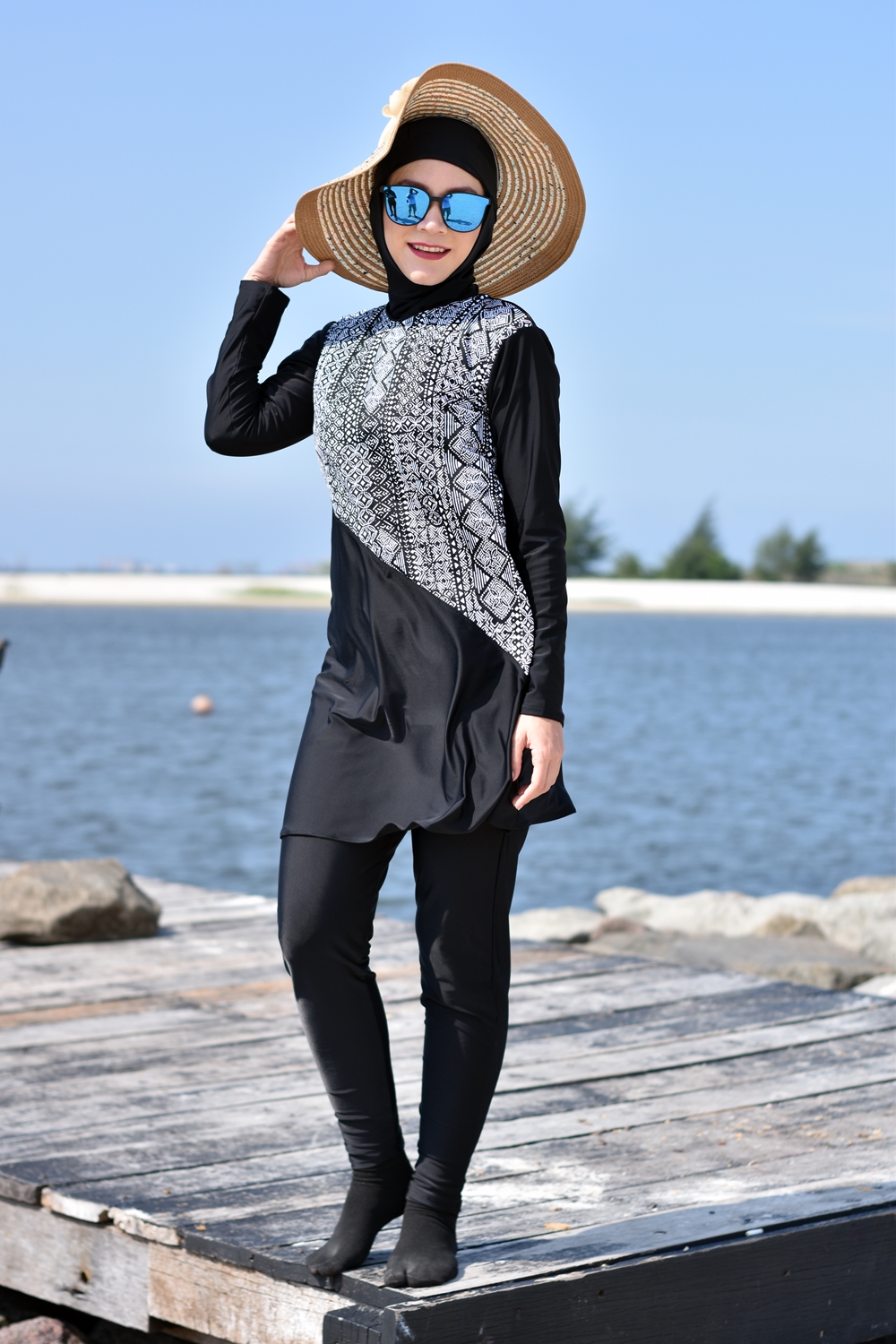 LYN16B S Baju Renang  Muslimah  Liyana Haleema Swimwear